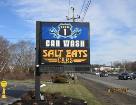 Rt. 1 Car Wash Pylon Sign