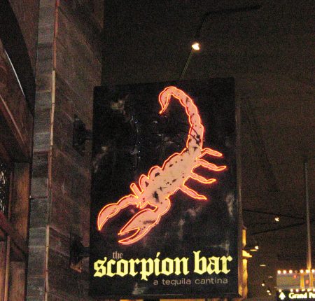 Scorpion Bar Blade Sign