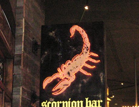 Scorpion Bar Blade Sign