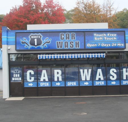 Rt. Car Wash Lexan And Window Lettering